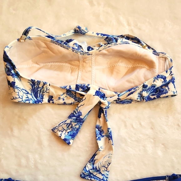 Antonio Melani Blue Willow Bikini Sz Medium - Picture 6 of 7